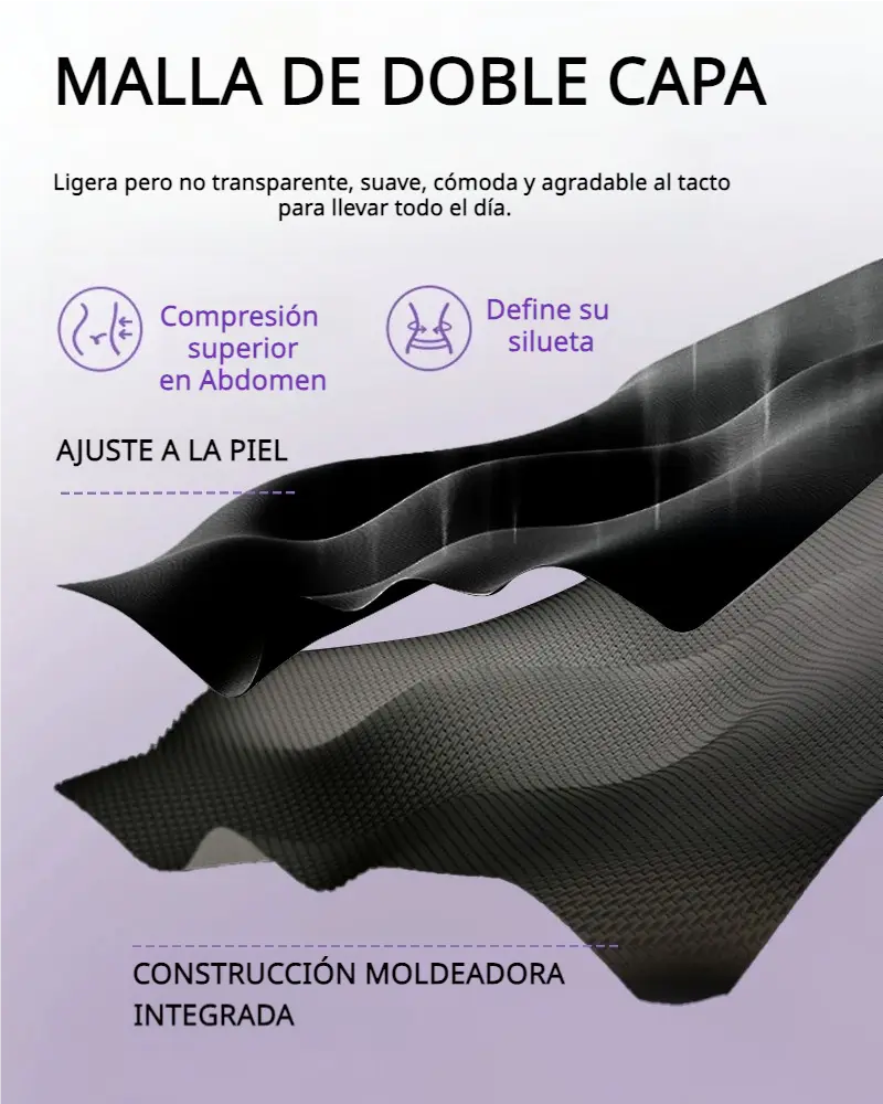 Faja moldeadora de glúteos con control de abdomen y cremallera en la entrepierna